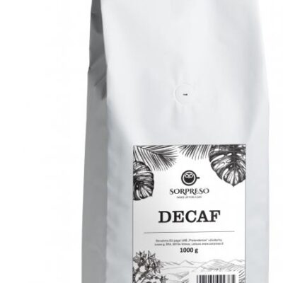 Kavos pupelės SORPRESO DECAF (1 kg)