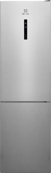 201 cm aukščio  ner plieno spalvos No Frost šaldytuvas su šaldikliu Electrolux LNT7ME36X3